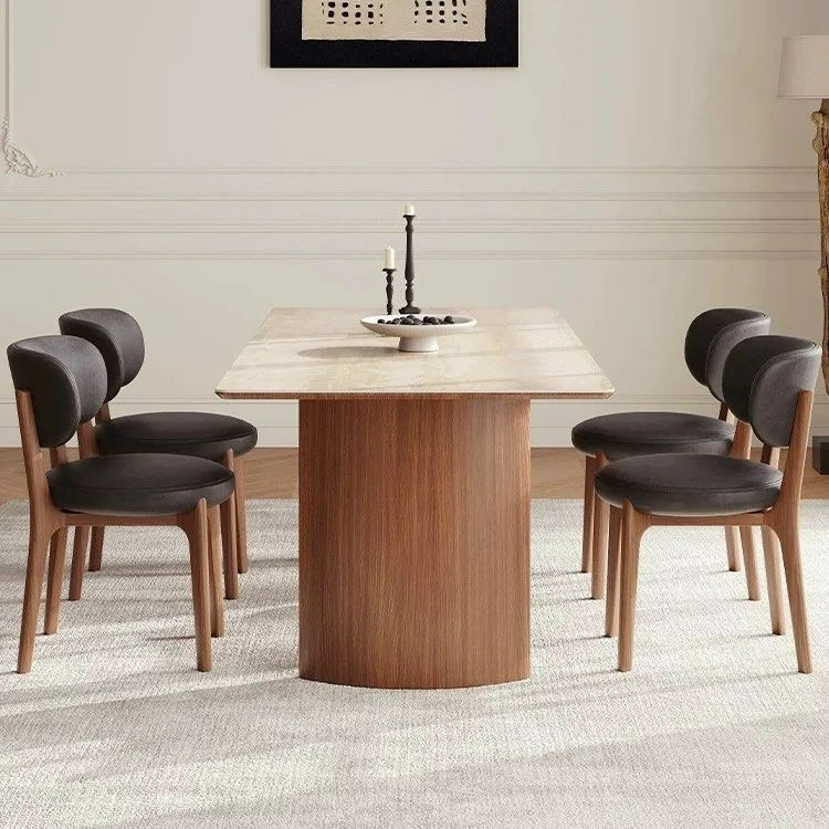 CHESTER Modern Travertine Dining Table