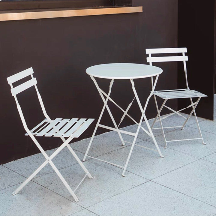 GUXTON Outdoor Foldable Metal Coffee Table