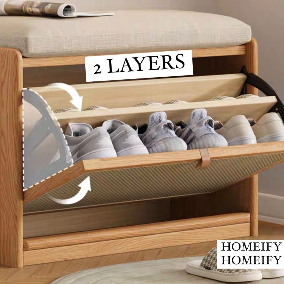 DELANEY Japandi Storage Bench