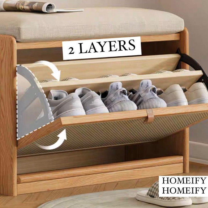 DELANEY Japandi Storage Bench