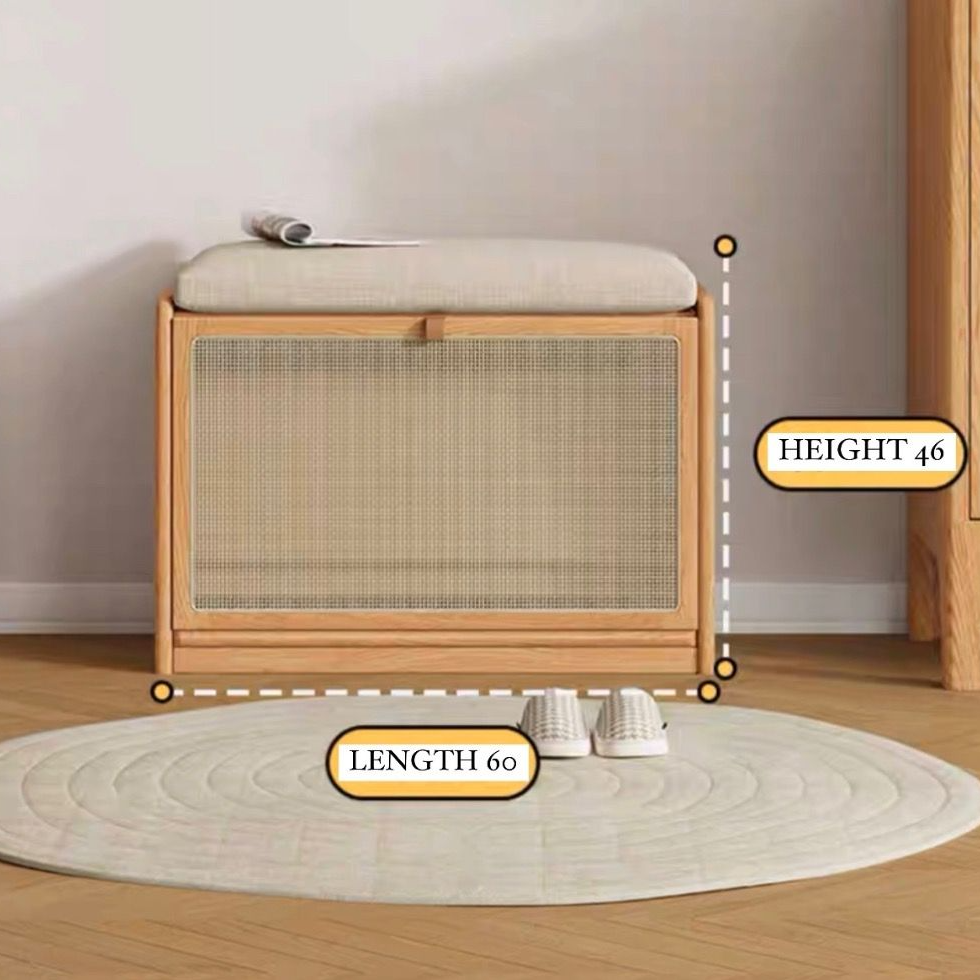 DELANEY Japandi Storage Bench