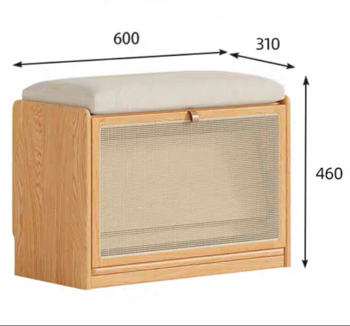 DELANEY Japandi Storage Bench