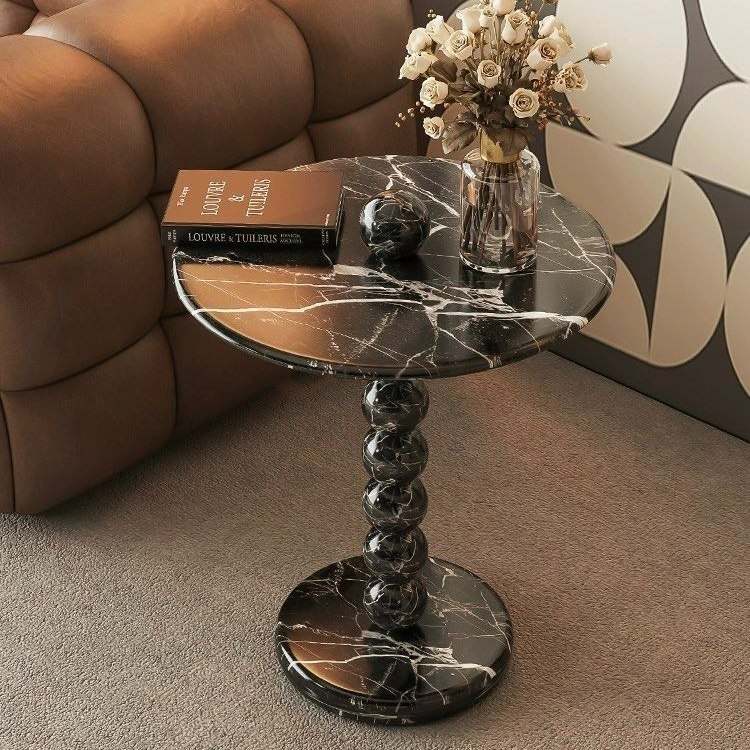 CORVUS Modern Marble Side Table