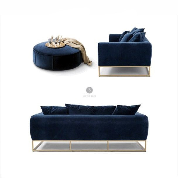 DARLENO Modern Italian Velvet Sofa
