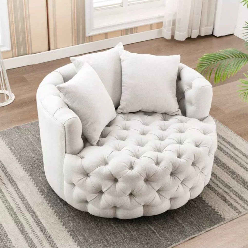 BRAYDEN Modern Velvet Swivel Lounge Chair