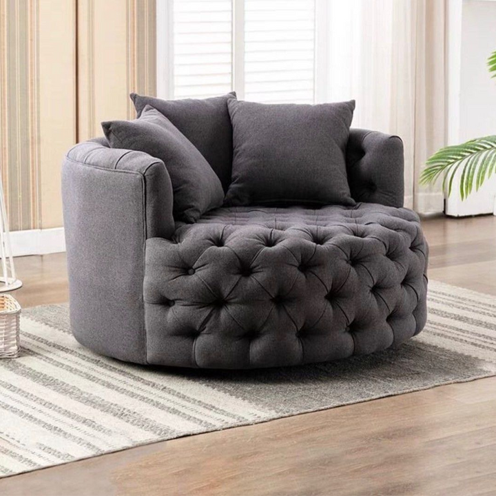 BRAYDEN Modern Velvet Swivel Lounge Chair