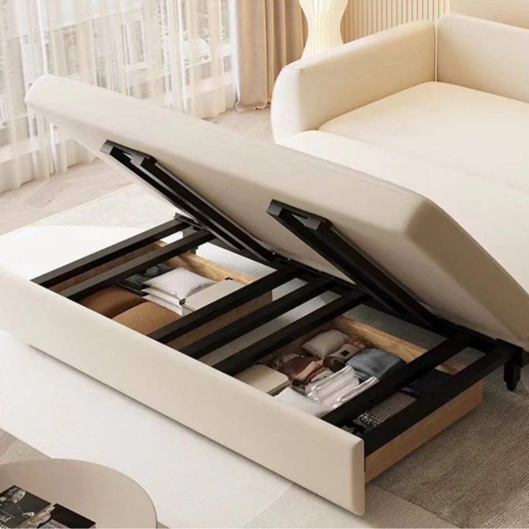 DALLURE Modern Boucle Storage Sofa Bed
