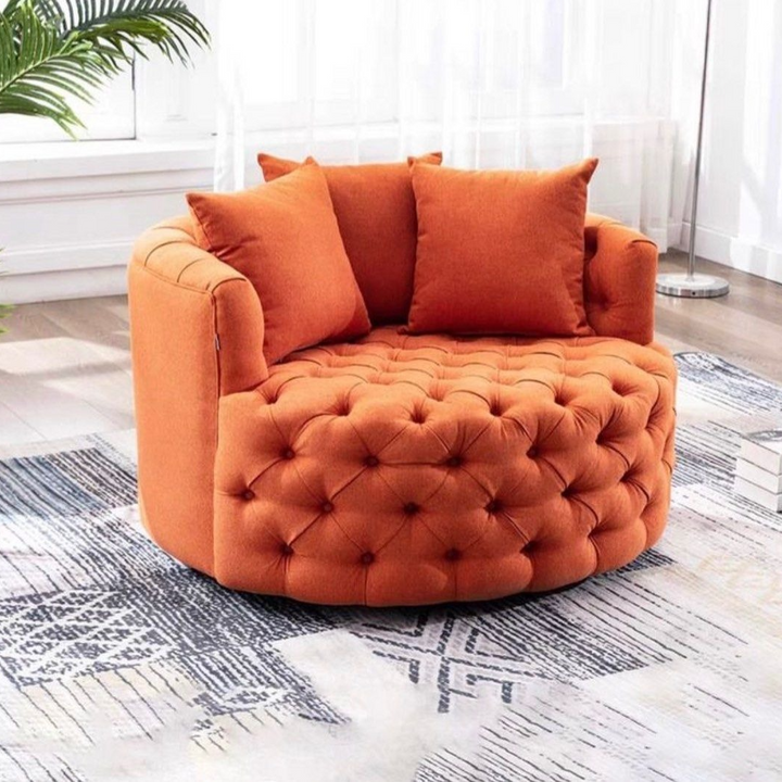 BRAYDEN Modern Velvet Swivel Lounge Chair