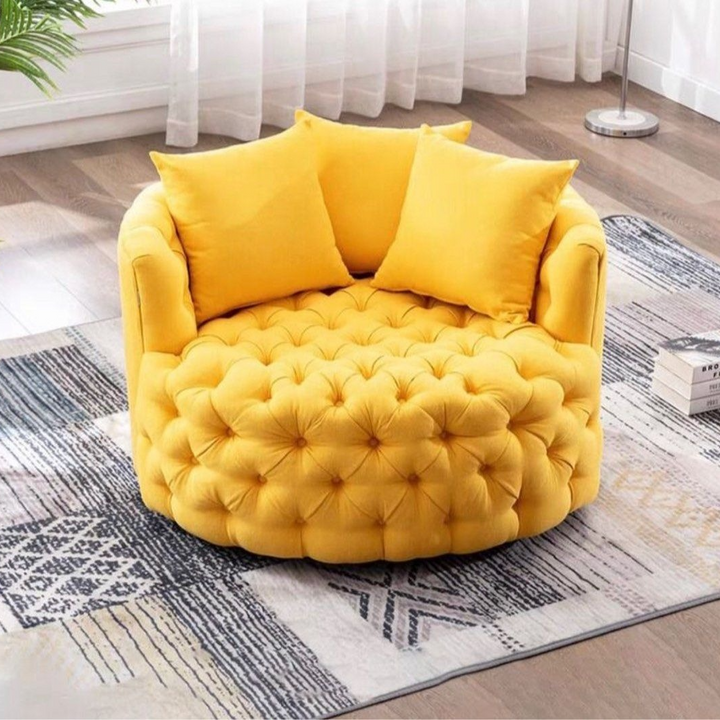 BRAYDEN Modern Velvet Swivel Lounge Chair