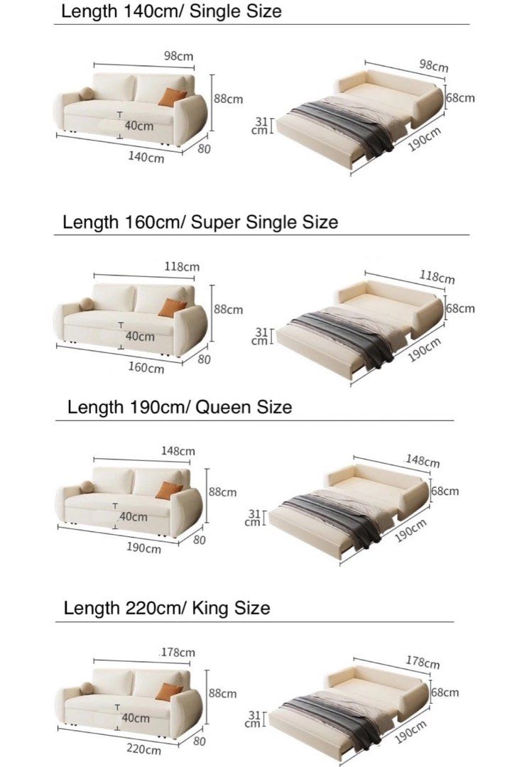 DALLURE Modern Boucle Storage Sofa Bed