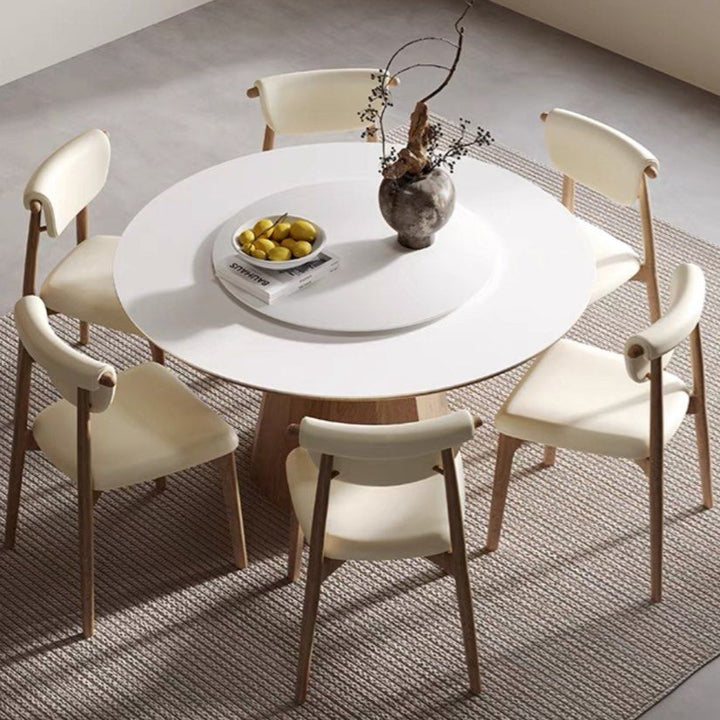 DAMIEN Japandi Round Sintered Stone Dining Table
