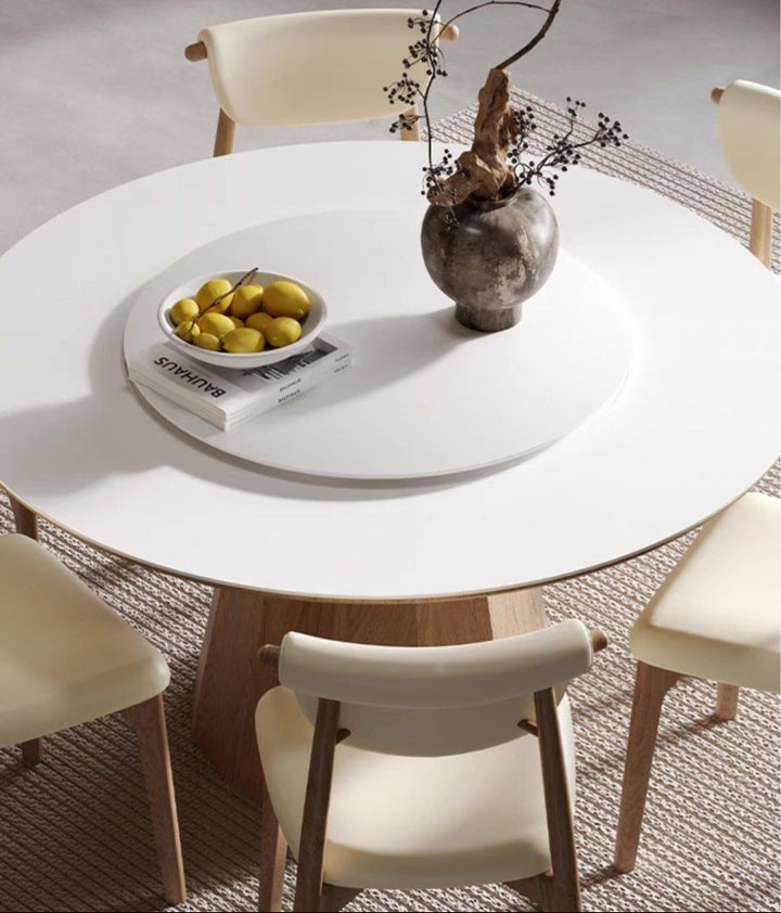 DAMIEN Japandi Round Sintered Stone Dining Table