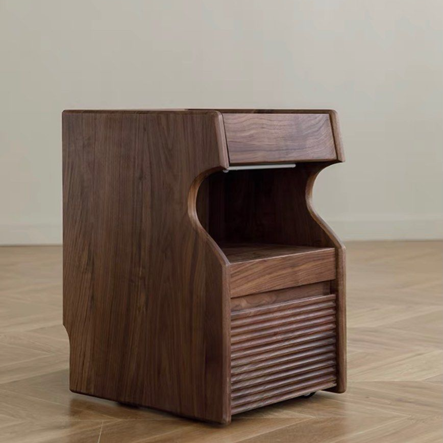 SHIREEN Walnut Wood Beside Table