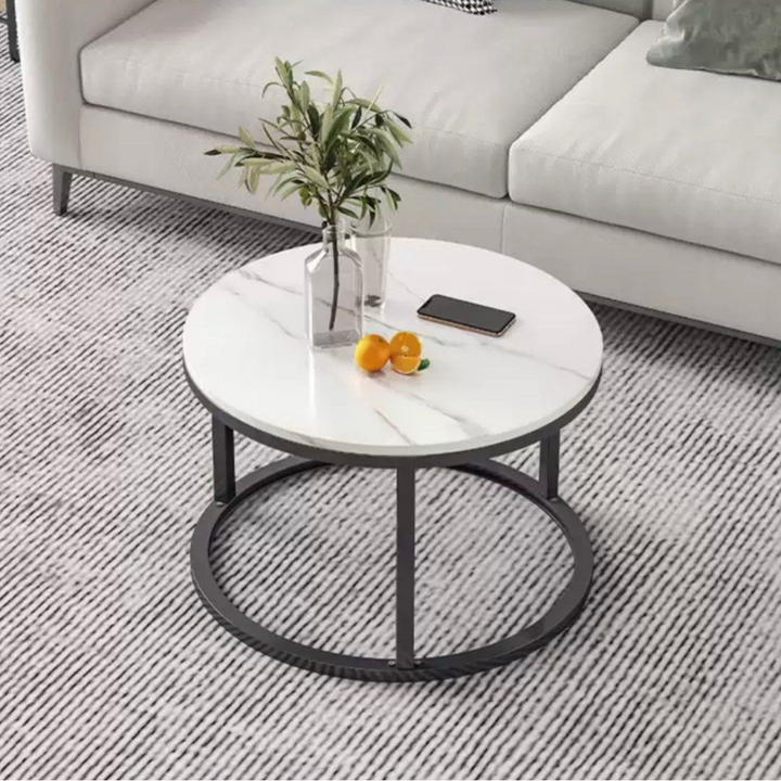 HECOX Modern Marble Nesting Coffee Table