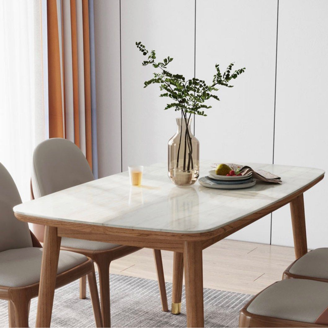 AVILA White Marble Dining Table