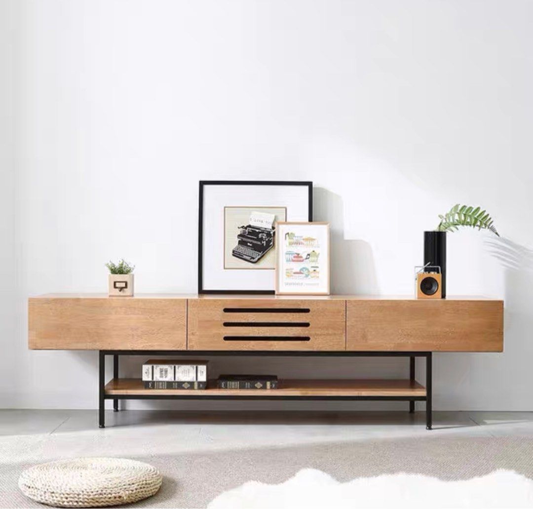VALTIN Industrial Solid Wood TV Console