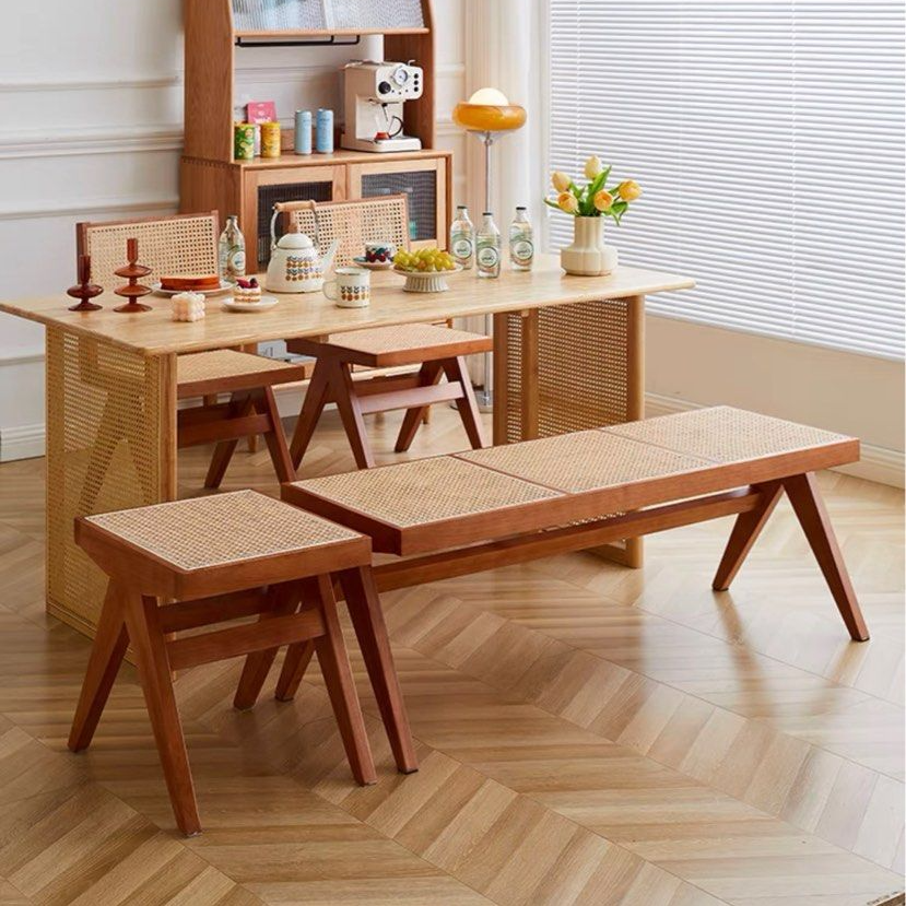 THAYER Rustic Solid Wood Bench