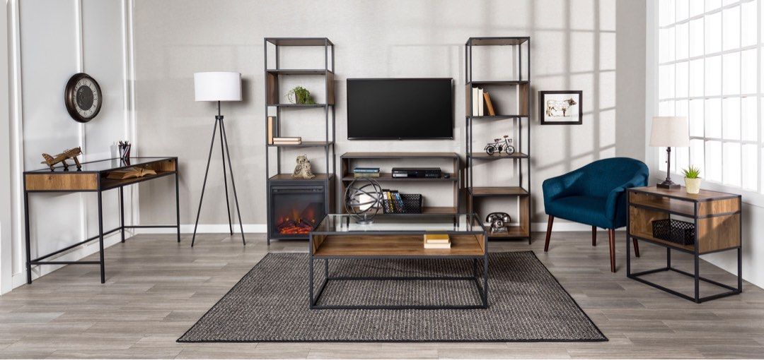 CAEDMON Industrial TV Console Table