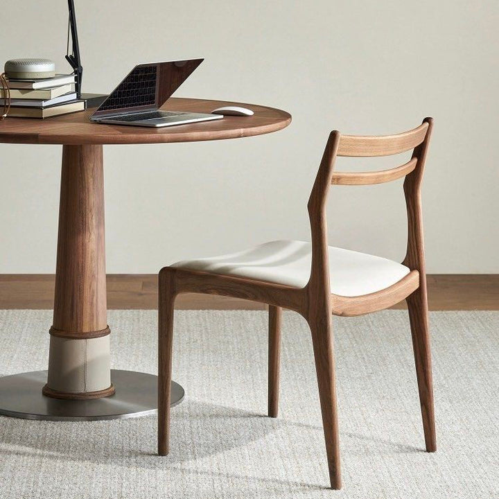 SHOSTAKOV Modern Solid Walnut Wood Dining Chair