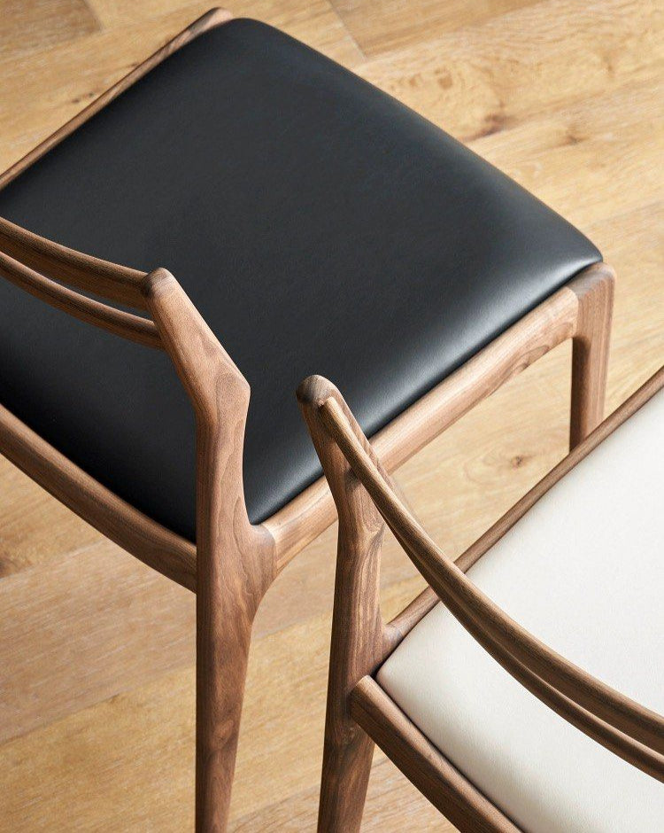 SHOSTAKOV Modern Solid Walnut Wood Dining Chair