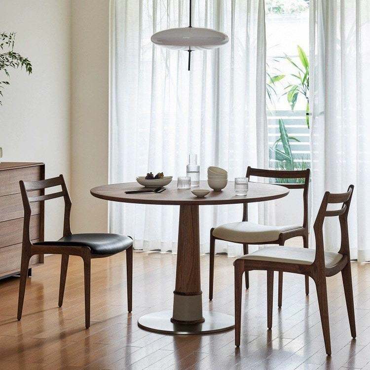 SHOSTAKOV Modern Solid Walnut Wood Dining Chair