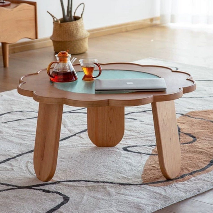 SULLIVAN Solid Wood Round Coffee Table