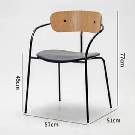 DANAR Industrial Dining Chair (set of 2)