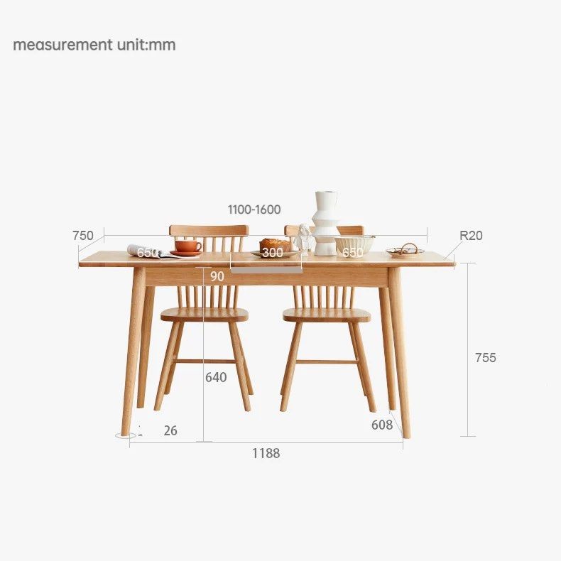 FLETCHER Extendable Dining Table