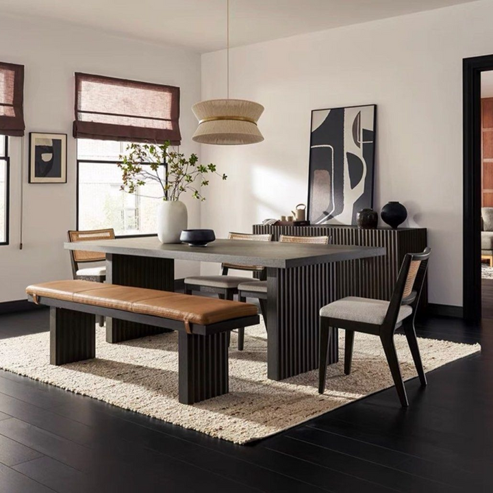 SUAREZ Modern Solid Wood Dining Table