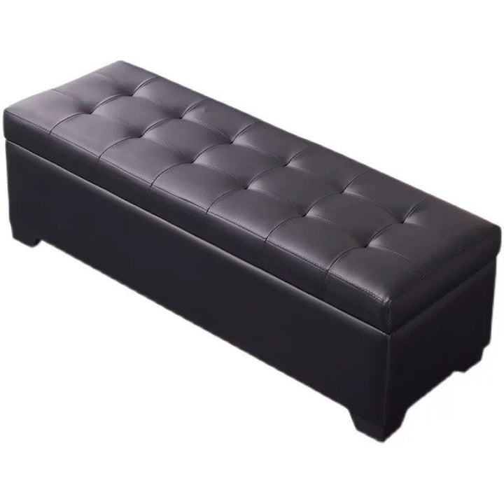 CAMDEN Modern Leather Storage Bench