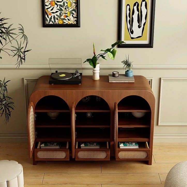BAPPE Mid-Century Solid Wood Sideboard