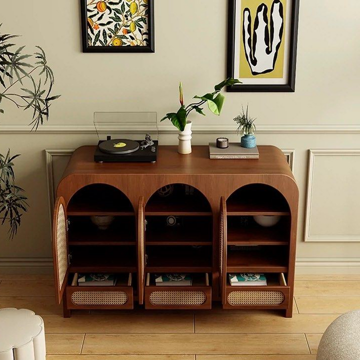 BAPPE Mid-Century Solid Wood Sideboard
