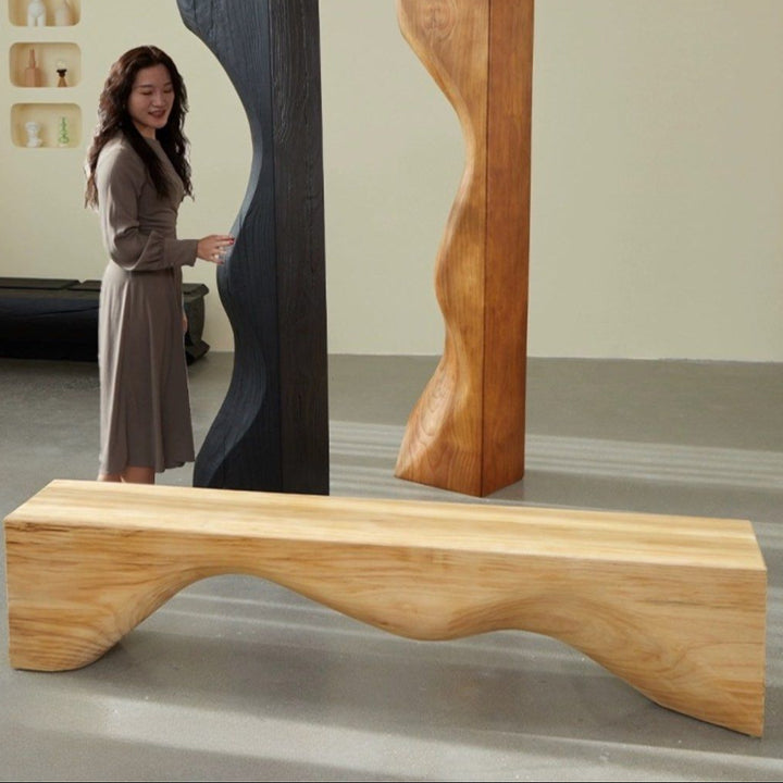 BAYLOR Modern Solid Wood Bench / TV Console