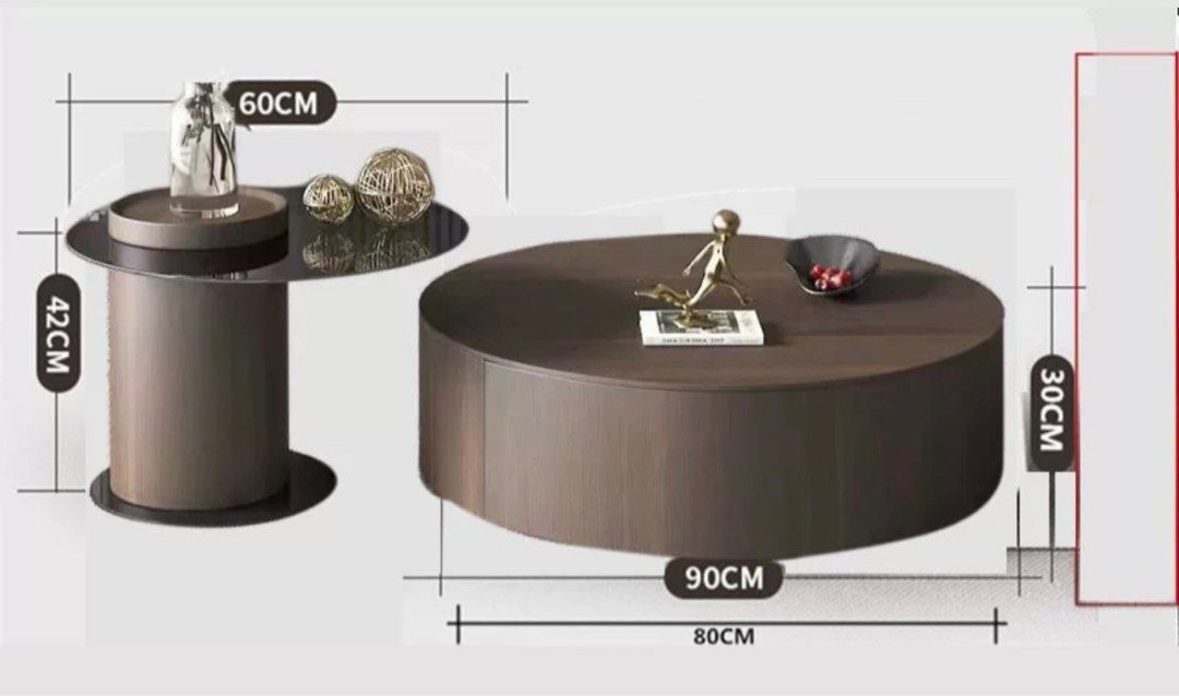 CASTANEDA Rustic Coffee Table Set