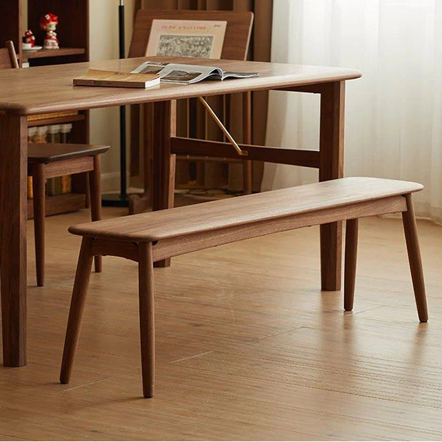 CLEMENTINE Solid Dark Walnut Bench