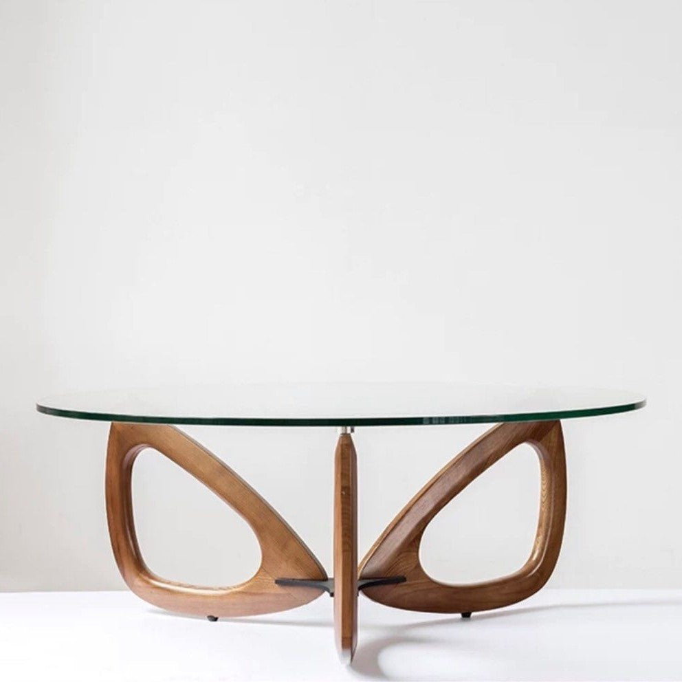 BAM Japandi Glass Coffee Table