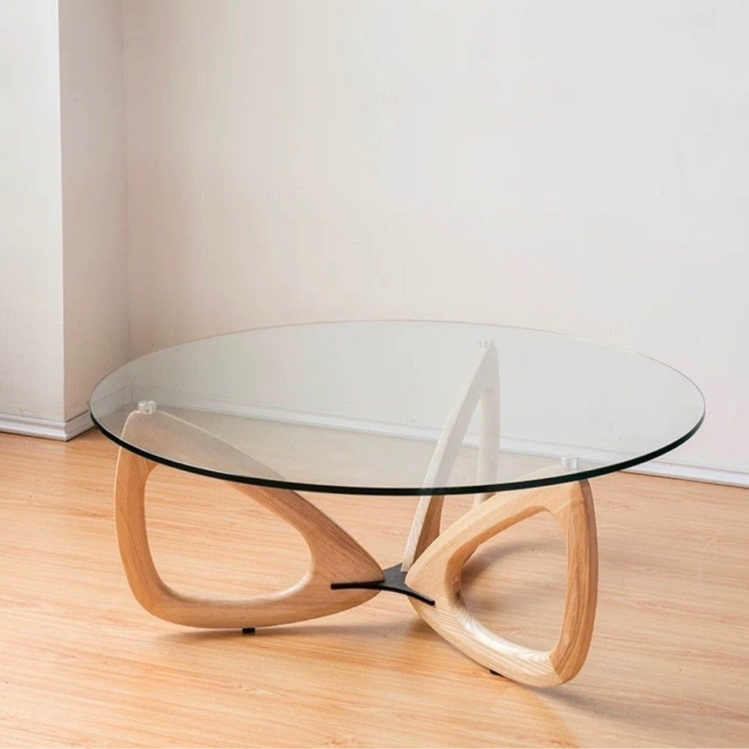 BAM Japandi Glass Coffee Table
