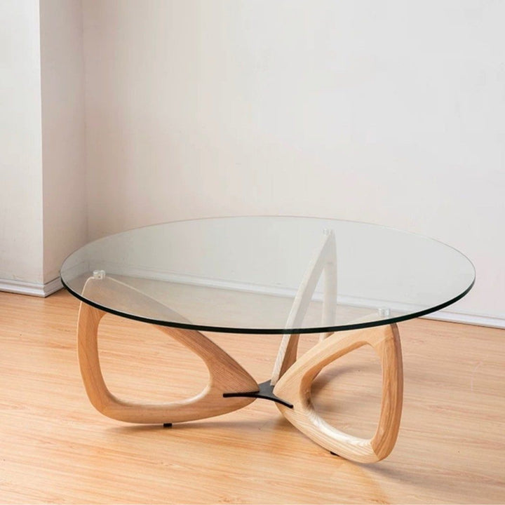 BAM Japandi Glass Coffee Table