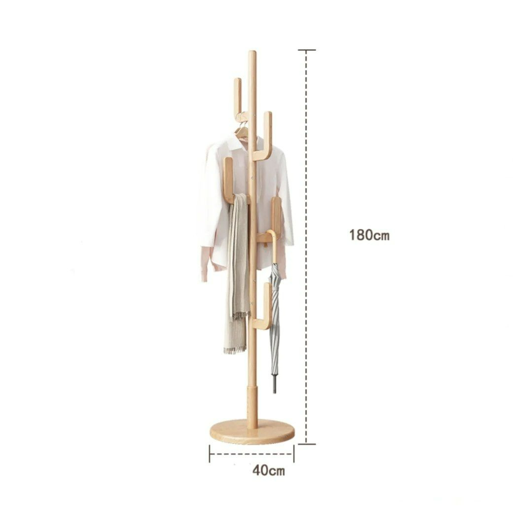 STIG Freestanding Wood Coat Rack