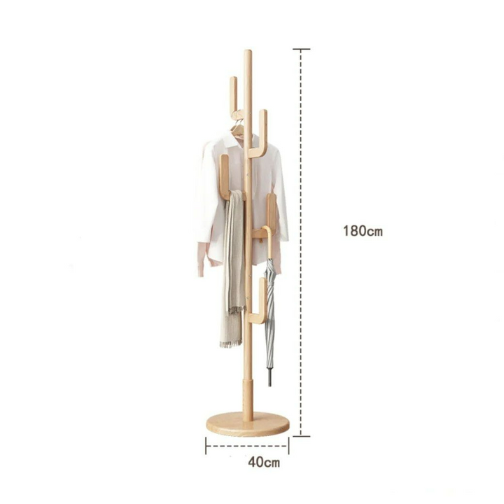 STIG Freestanding Wood Coat Rack