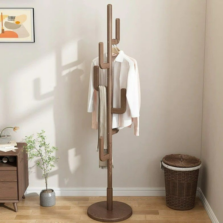 STIG Freestanding Wood Coat Rack