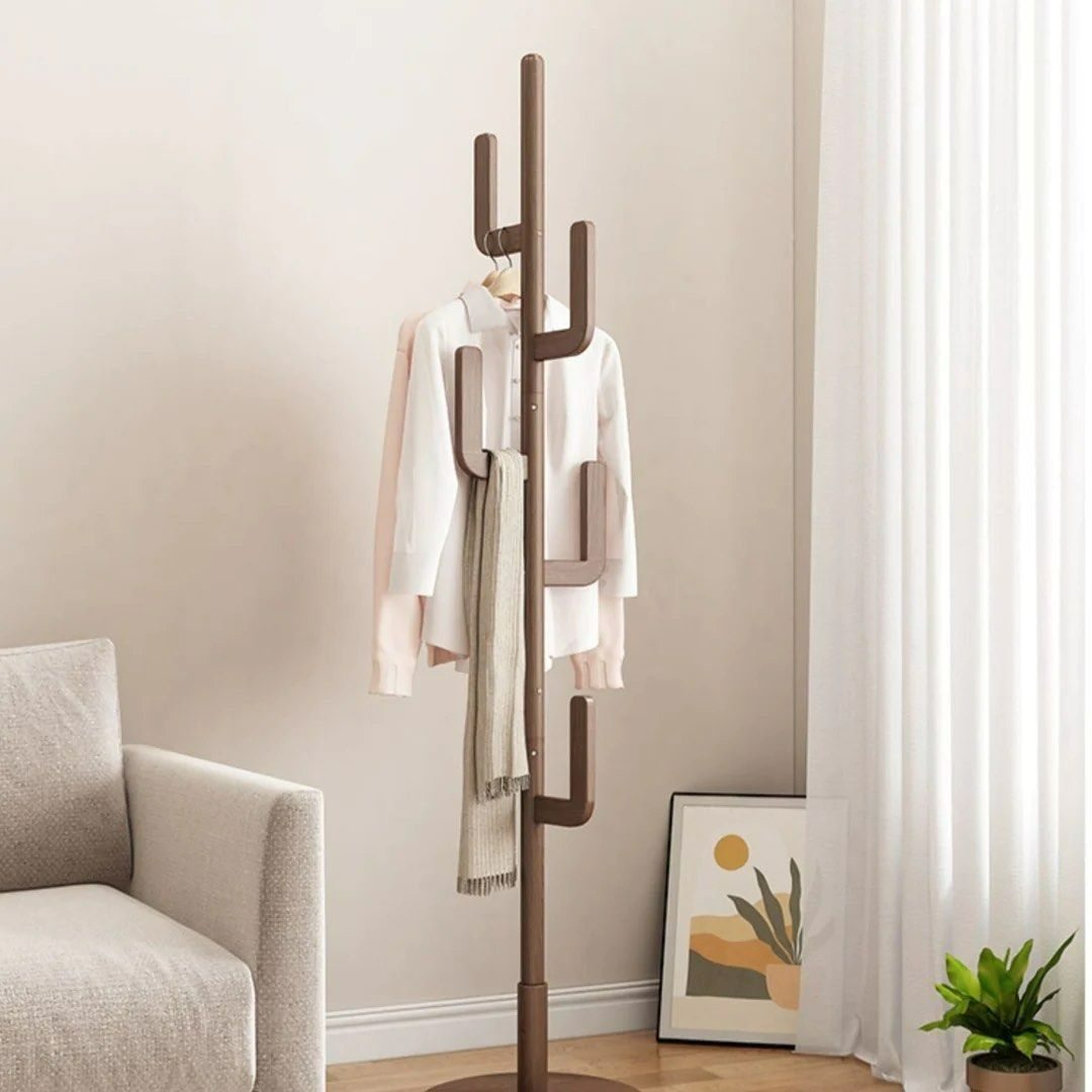 STIG Freestanding Wood Coat Rack