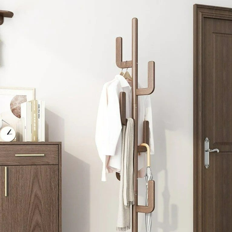 STIG Freestanding Wood Coat Rack
