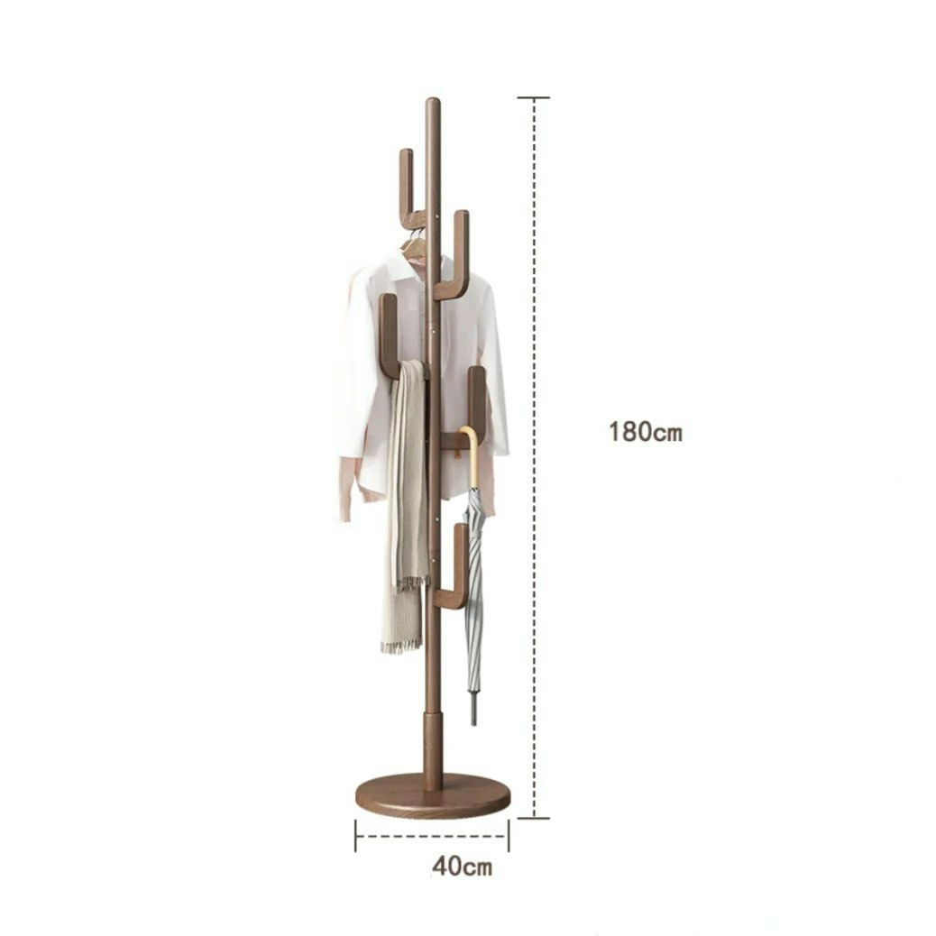 STIG Freestanding Wood Coat Rack