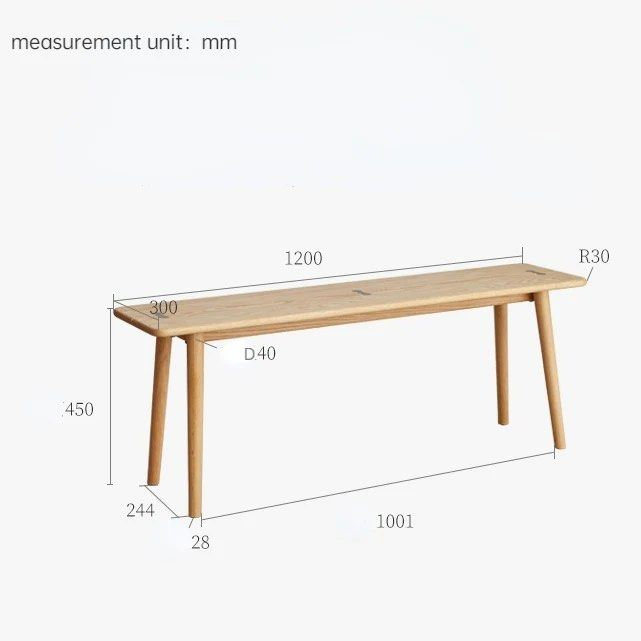 DELIA Wood Bench