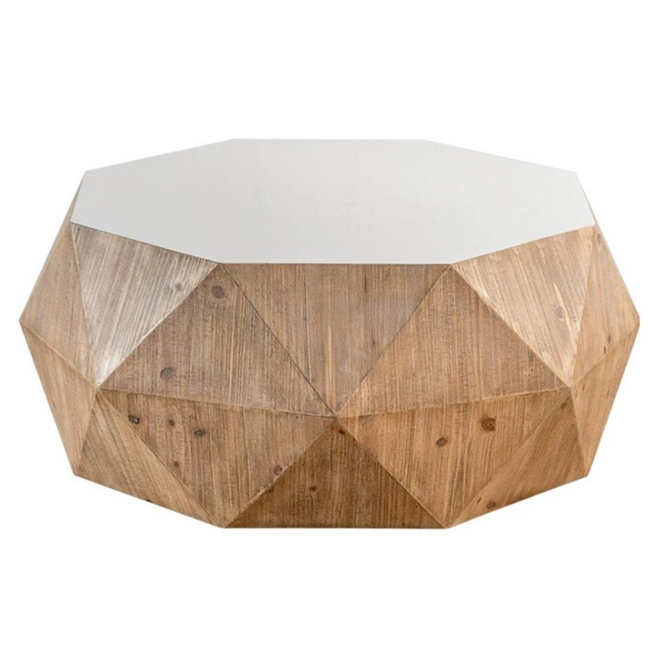 BROOKE Rustic Solid Wood Coffee Table