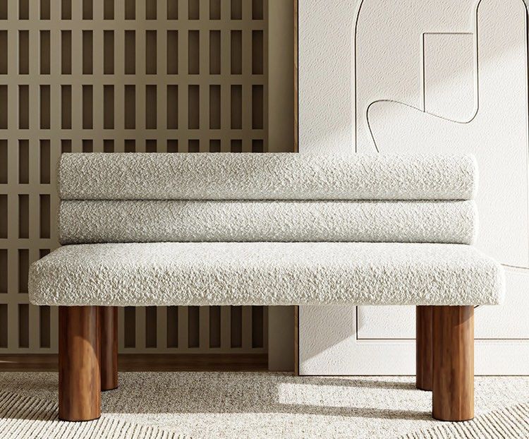 SHAYNE Modern Boucle Bench