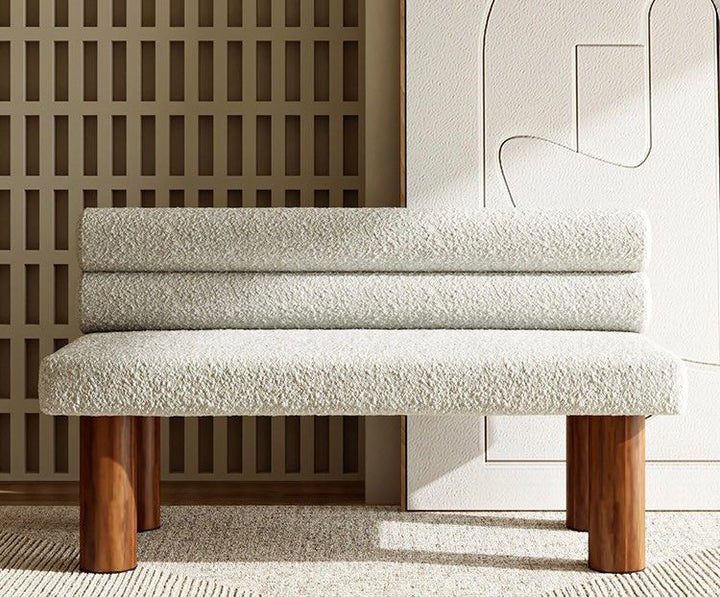 SHAYNE Modern Boucle Bench