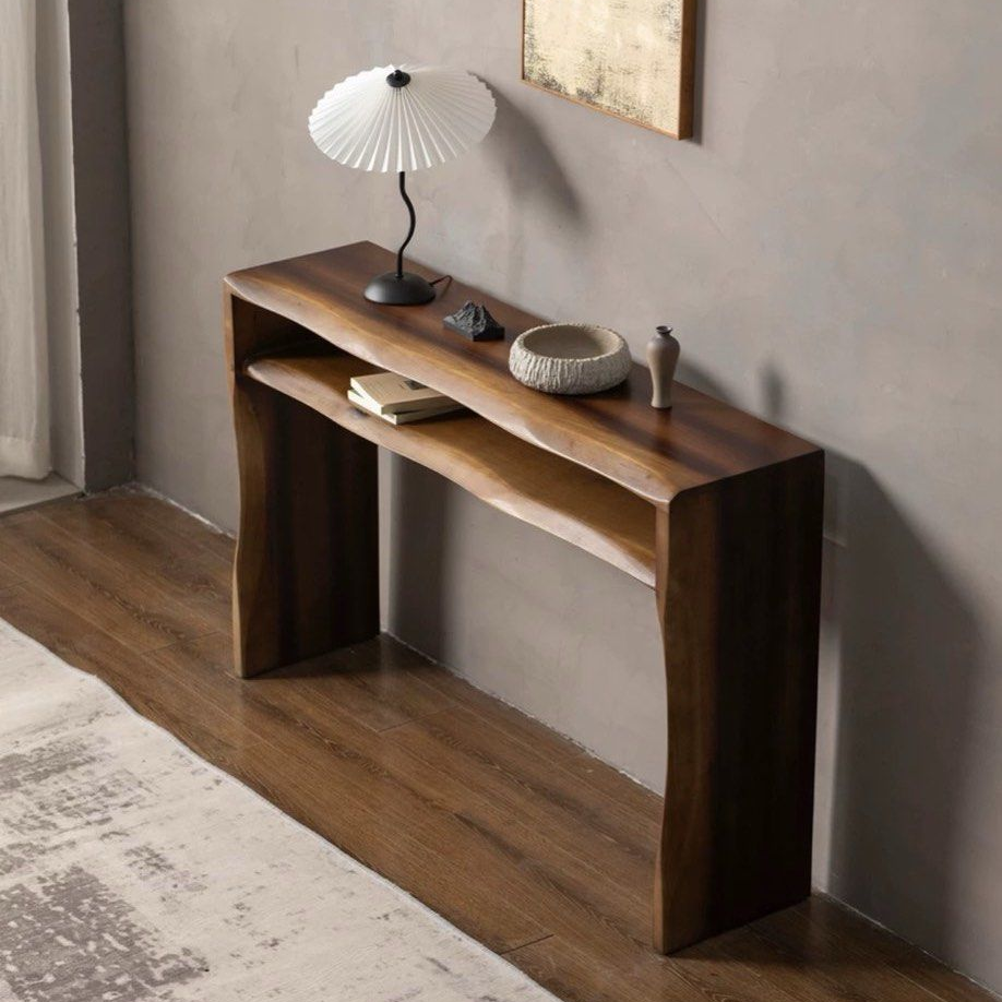 Riga Walnut Console with Ceramic