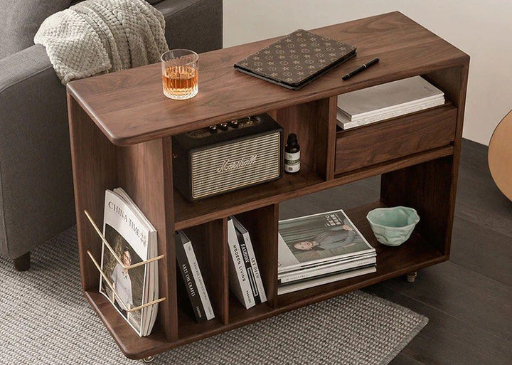 STEMON Solid Wood Sideboard with Wheels